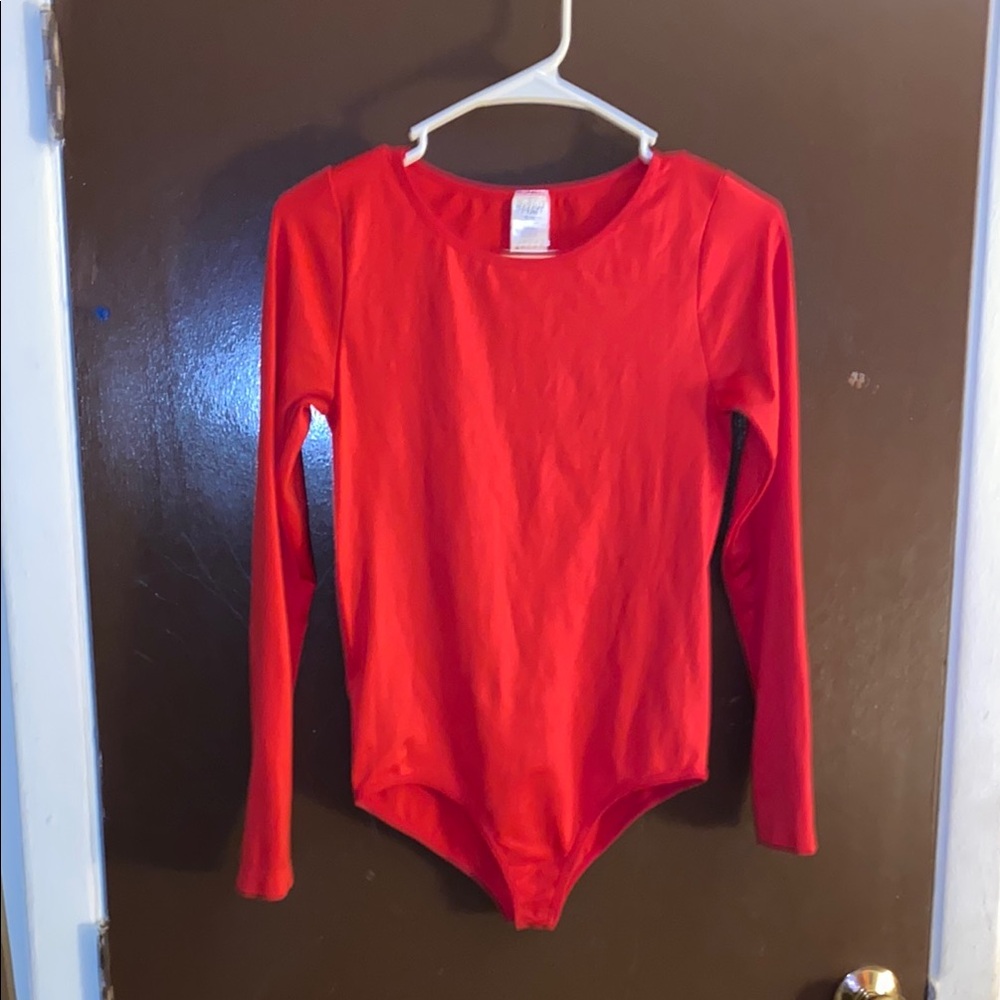 💋 Women’s  Red Long Sleeve One Piece